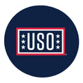 USO Round Subli-Plush Velour Beach Towel