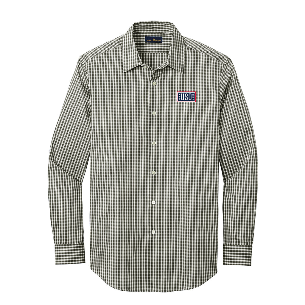 USO Brooks Brothers® Tech Stretch Patterned Shirt