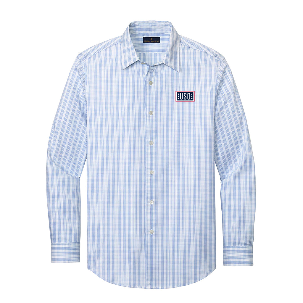 USO Brooks Brothers® Tech Stretch Patterned Shirt