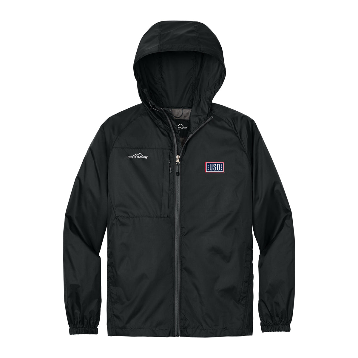 USO Eddie Bauer Packable Wind Jacket