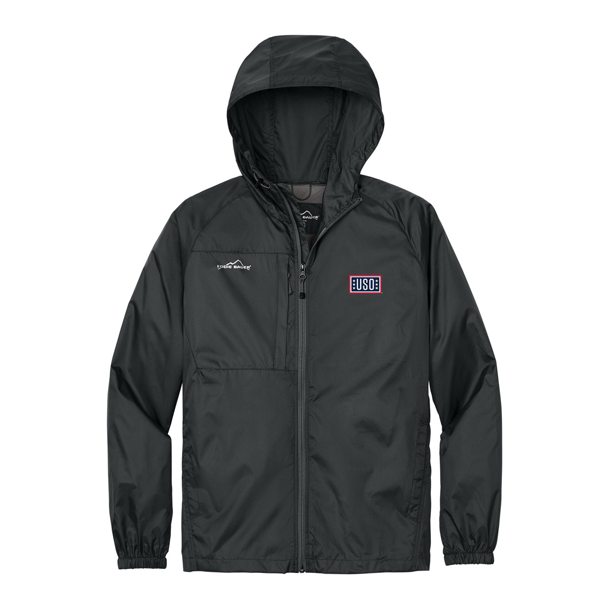 USO Eddie Bauer Packable Wind Jacket