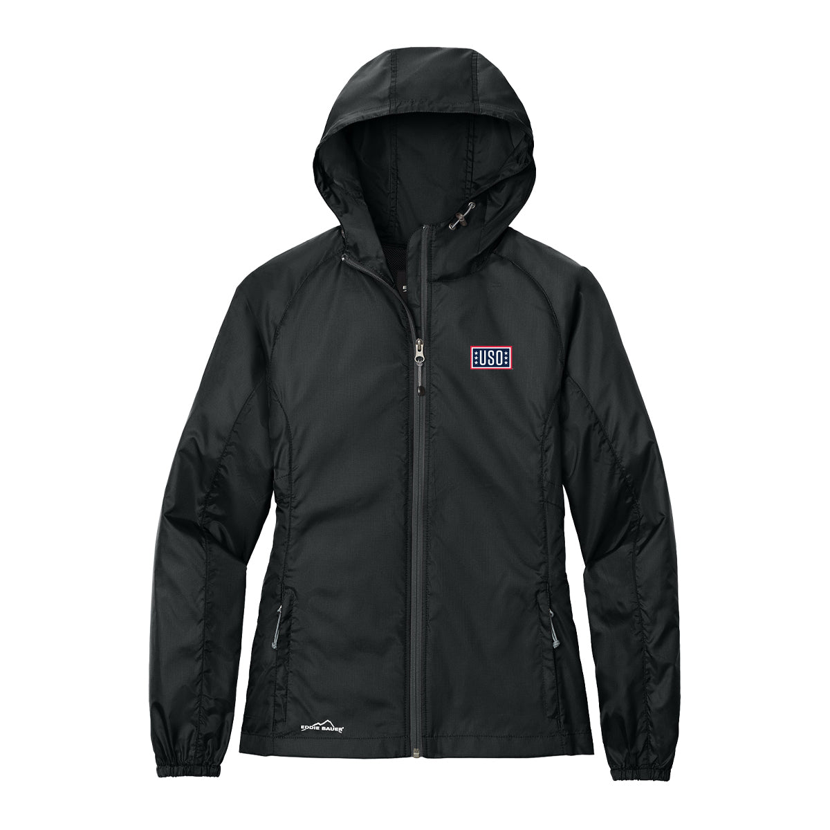 USO Women Eddie Bauer Packable Wind Jacket