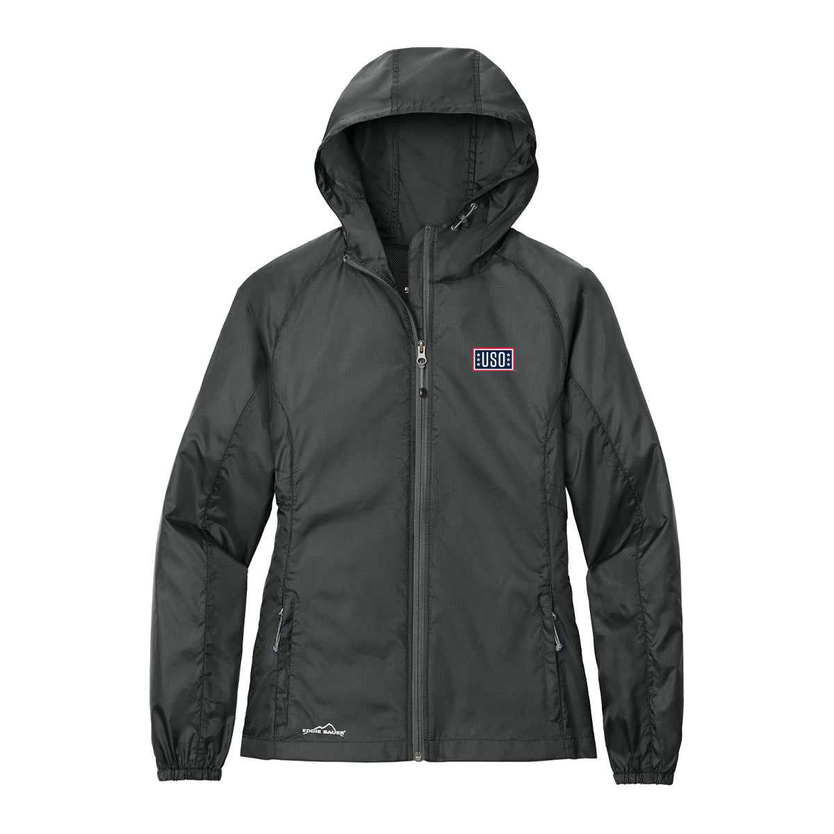 USO Women Eddie Bauer Packable Wind Jacket
