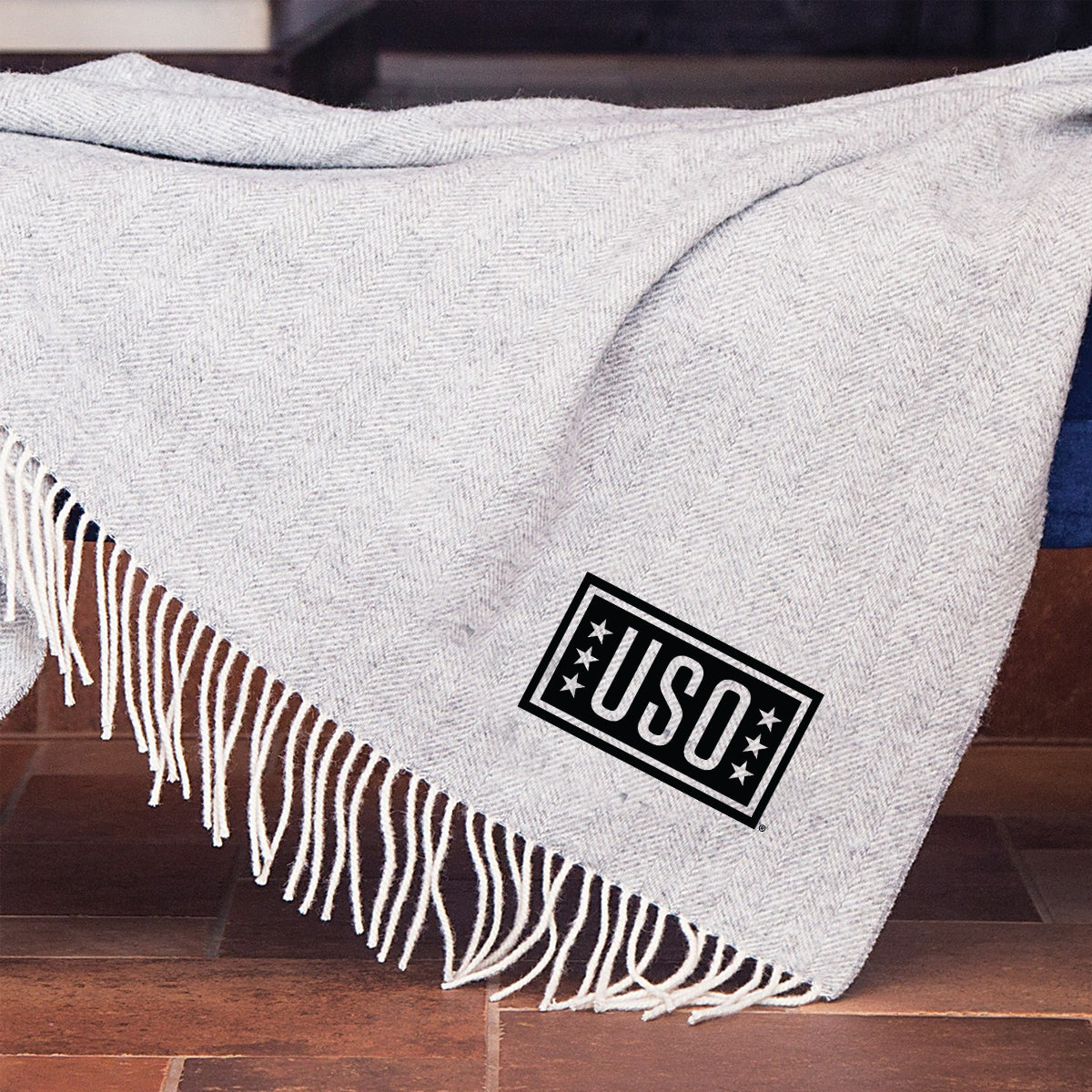USO Herringbone Wool Blanket