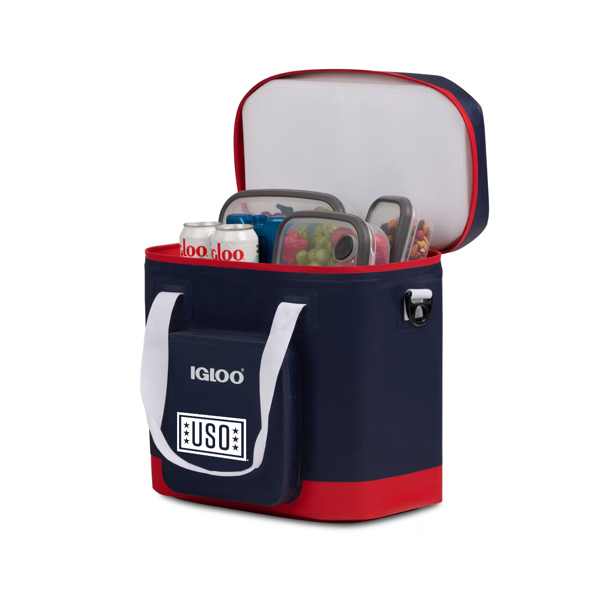 USO Made In The USA Igloo Trailmate 18 Can Cooler