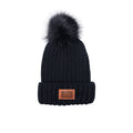 Leeman Knit Beanie With Fur Pom Pom