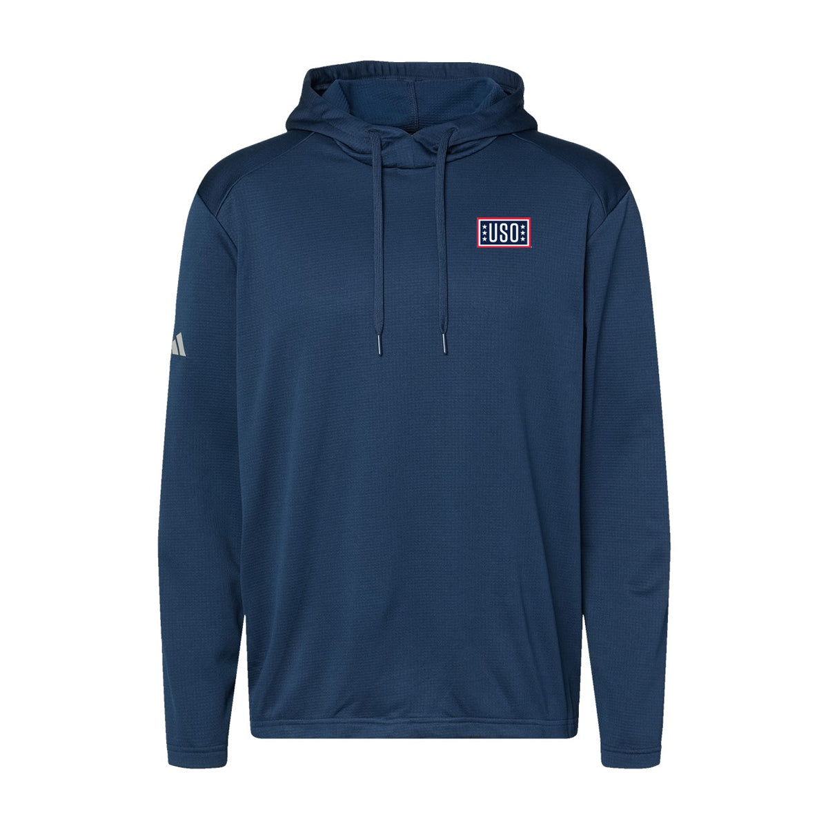 USO Men's Textured Mixed Media Midweight Hooded Sweatshirt