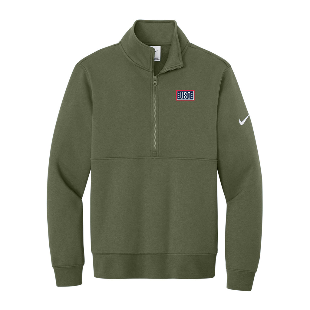USO Nike Club Fleece Sleeve Swoosh 1/2-Zip
