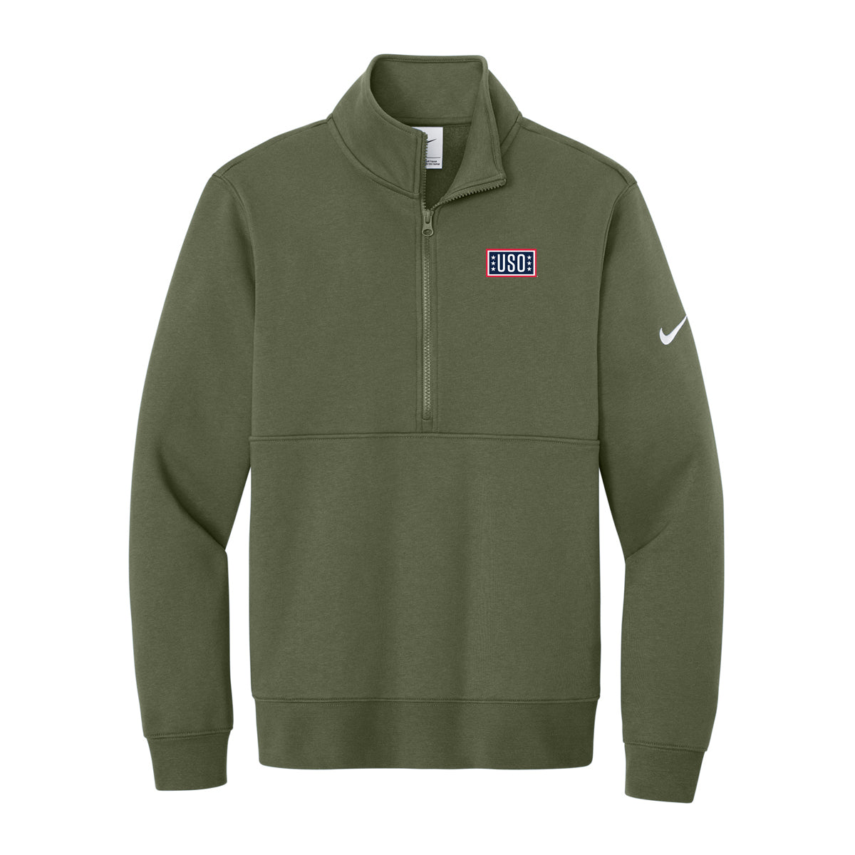 USO Nike Club Fleece Sleeve Swoosh 1/2-Zip