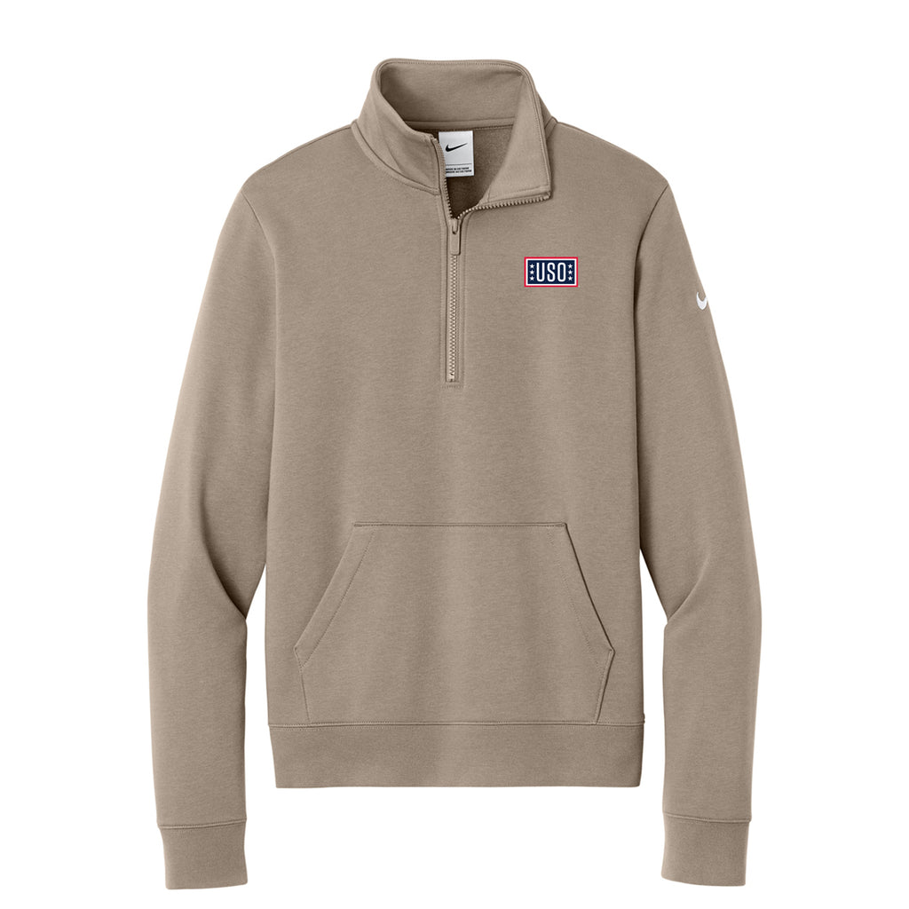 USO Nike Women's Club Fleece Sleeve Swoosh 1/2-Zip