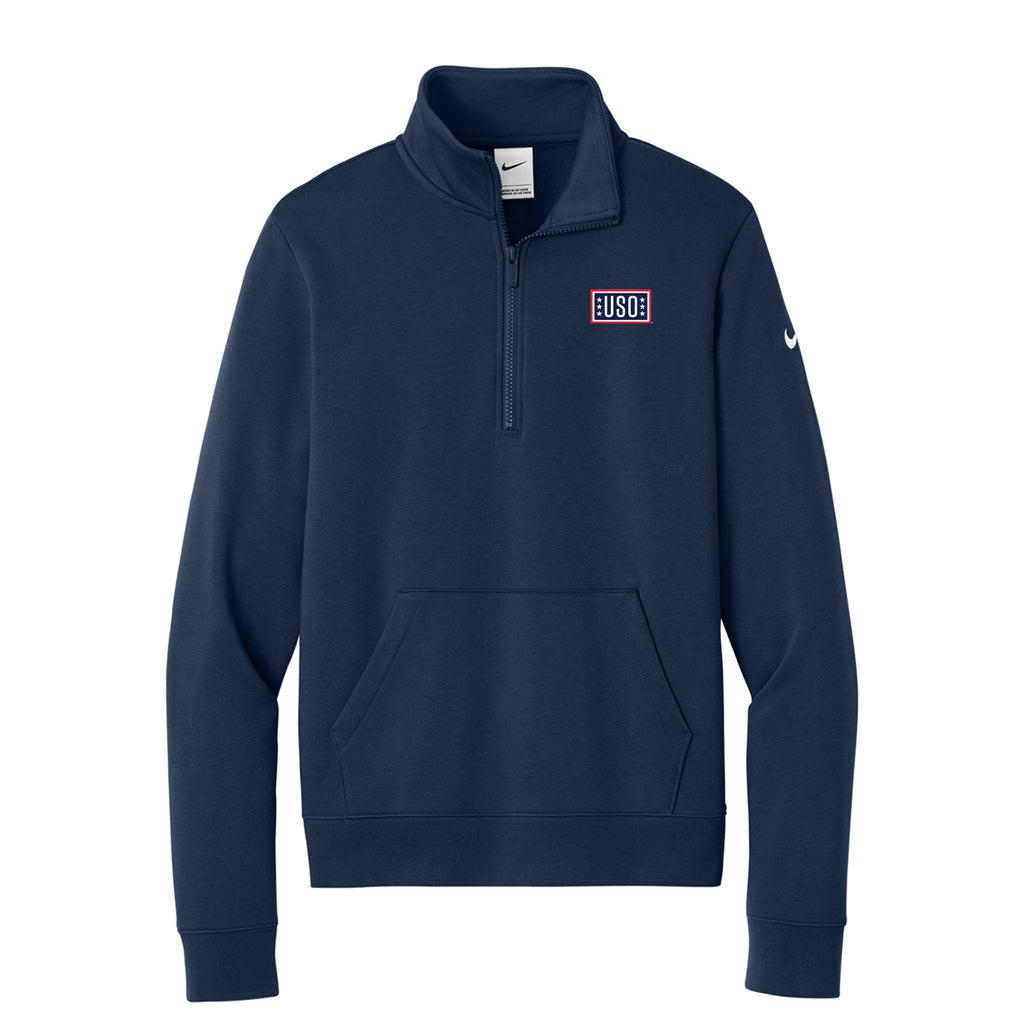 USO Nike Women's Club Fleece Sleeve Swoosh 1/2-Zip