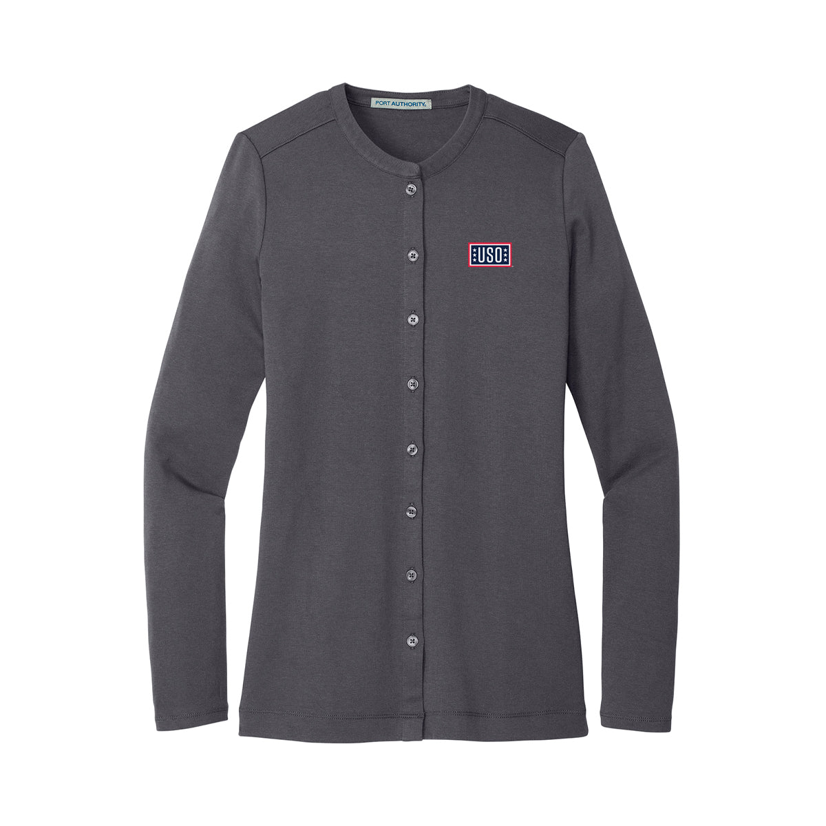 USO Women's Concept Stretch Button-Front Cardigan