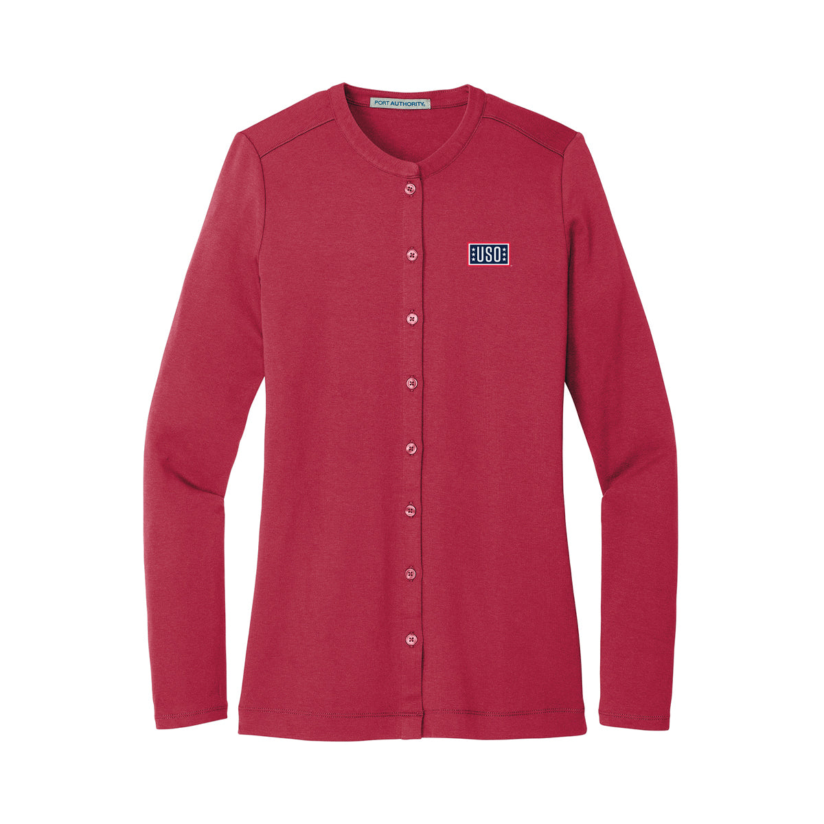 USO Women's Concept Stretch Button-Front Cardigan