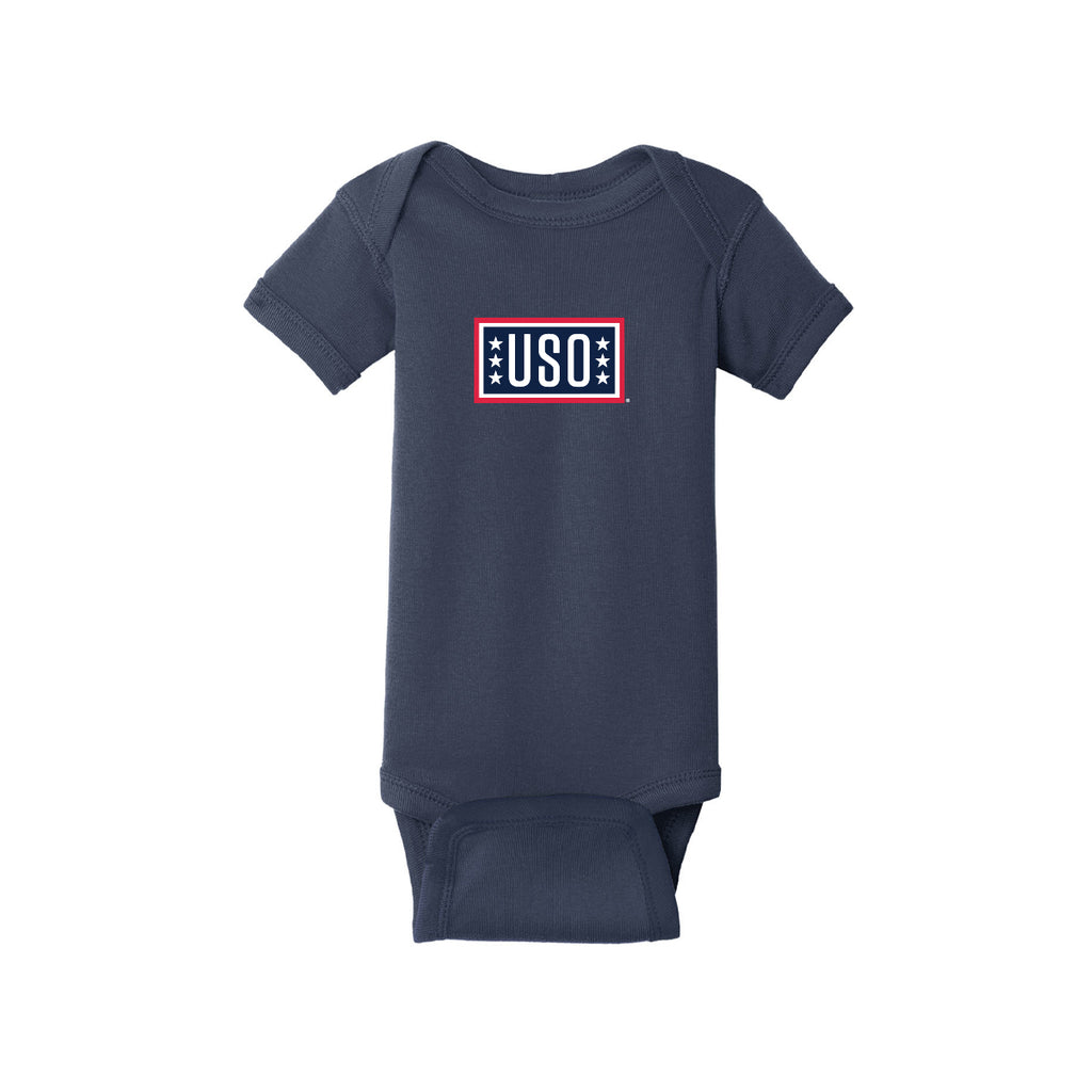 USO Infant Short Sleeve Baby Rib Bodysuit
