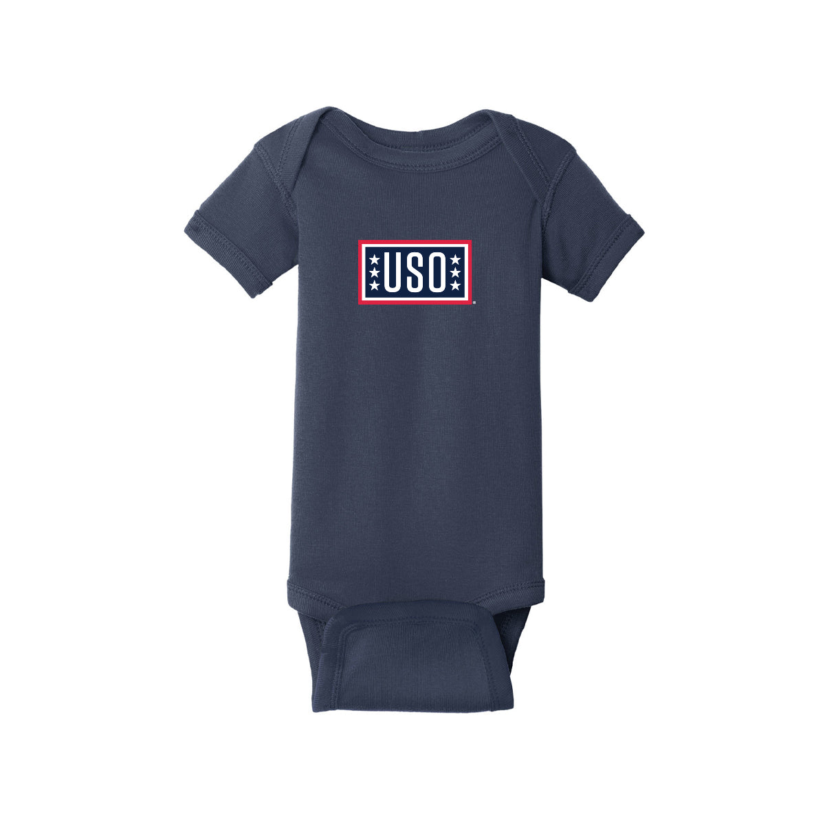 USO Infant Short Sleeve Baby Rib Bodysuit