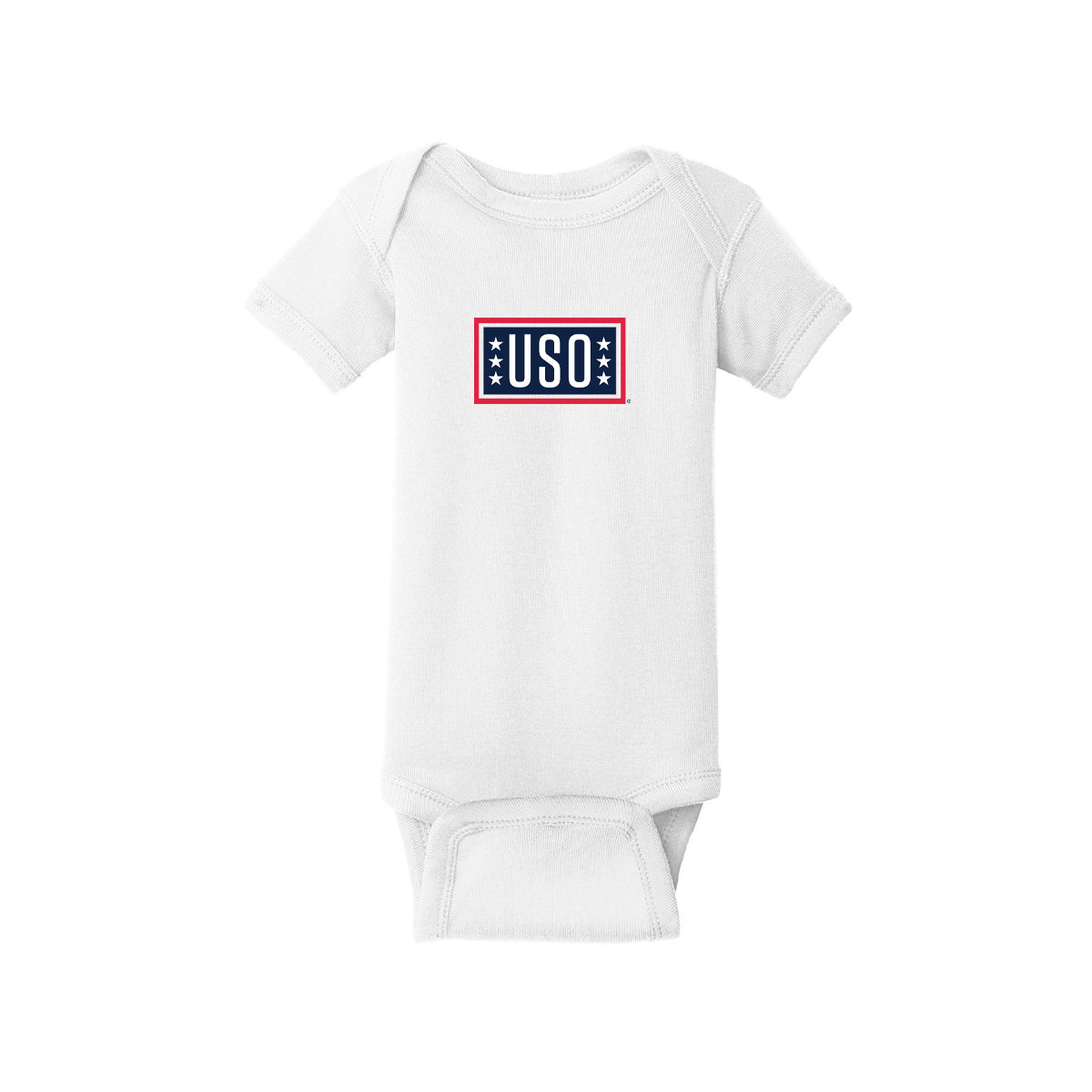 USO Infant Short Sleeve Baby Rib Bodysuit