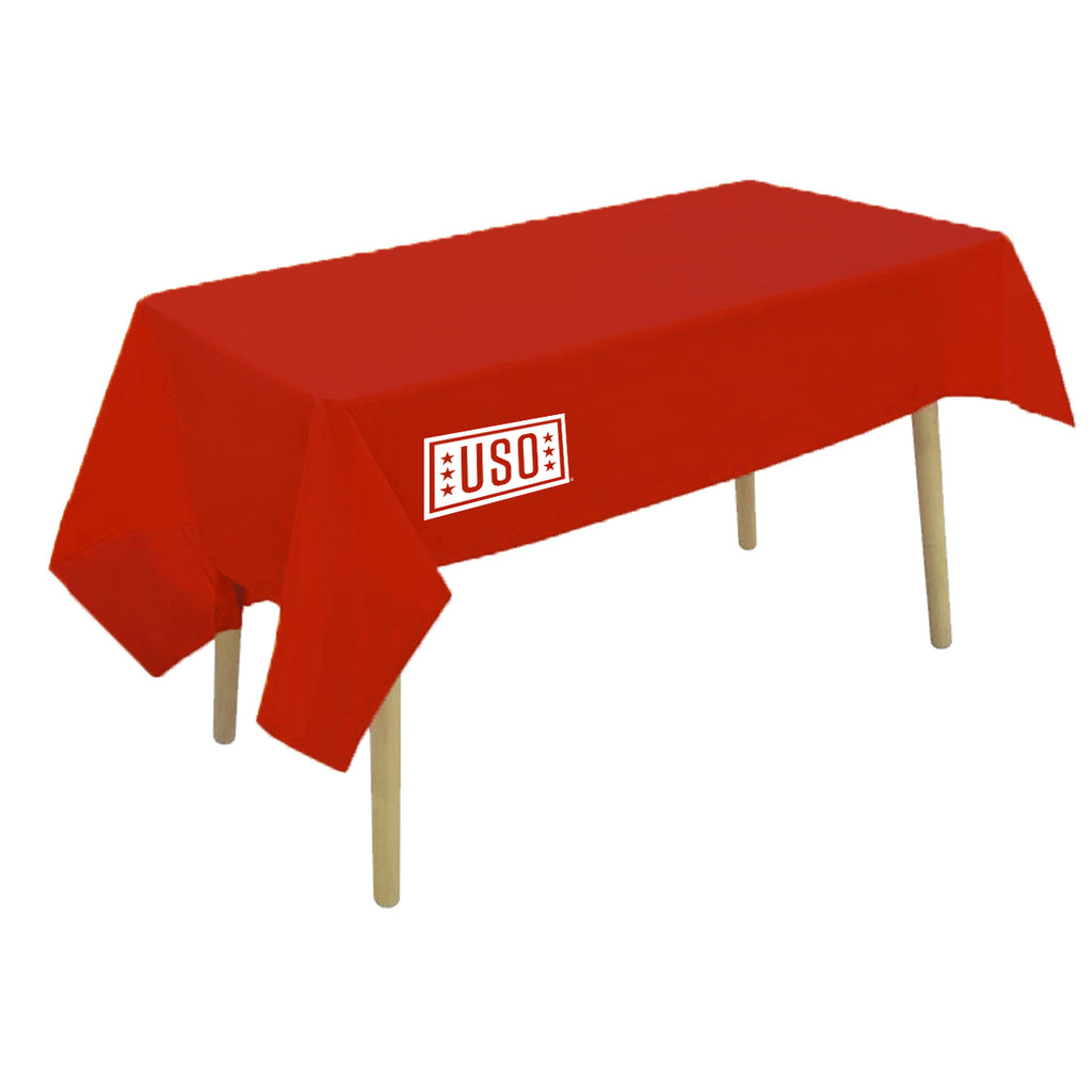 Single Piece Pack of One-Time Use Plastic Tablecloth