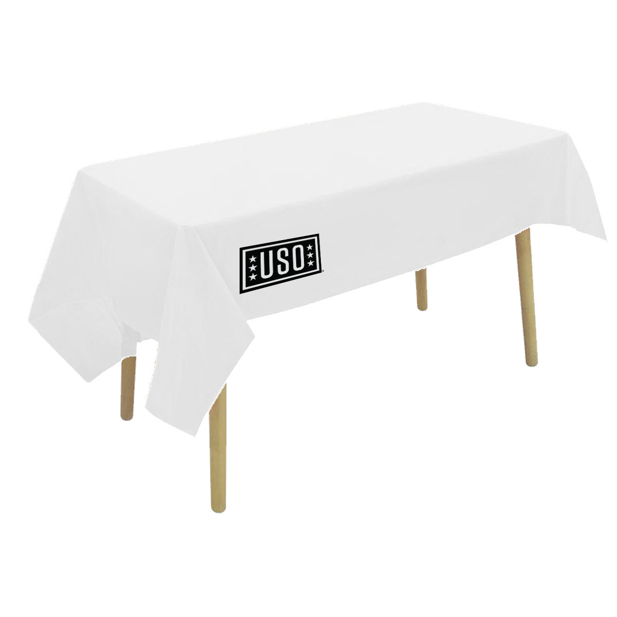 Single Piece Pack of One-Time Use Plastic Tablecloth