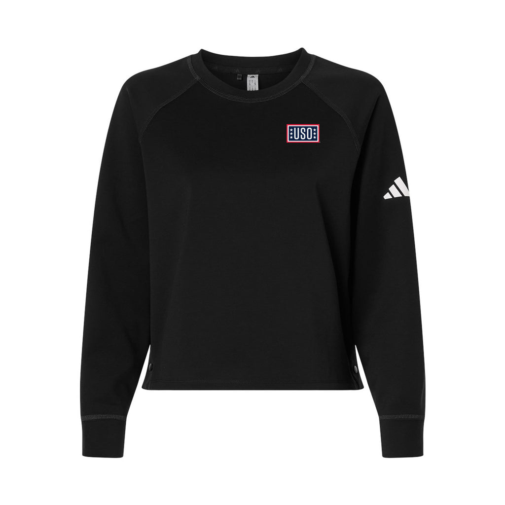 USO Women's Beyond Side-Snap Crewneck Sweatshirt