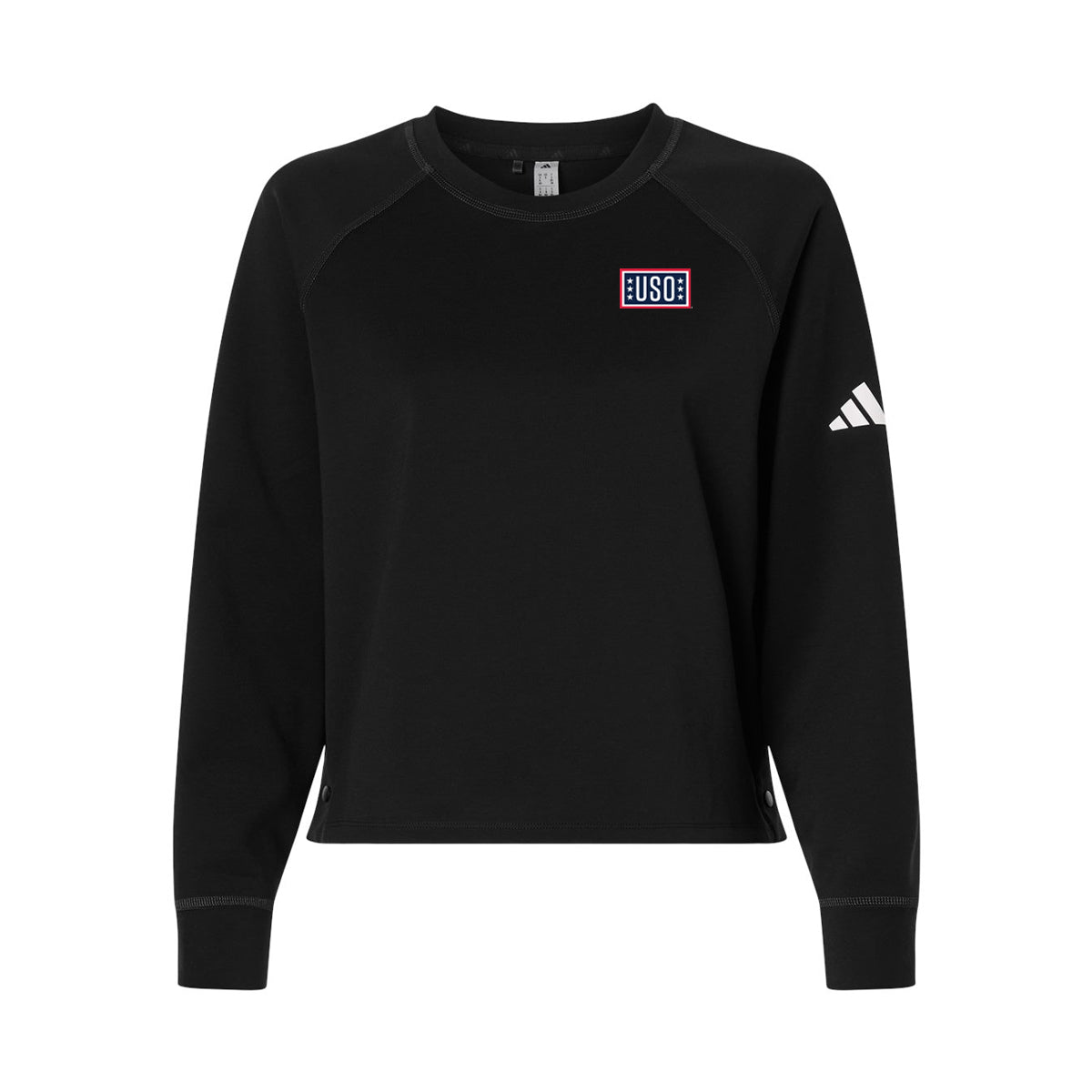 USO Women's Beyond Side-Snap Crewneck Sweatshirt
