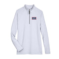 USO Women's CrownLux Performance® Clubhouse Micro-Stripe Quarter-Zip Pullover